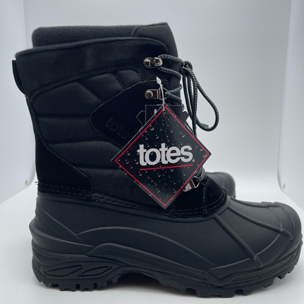 Totes Men's Black Winter Boots